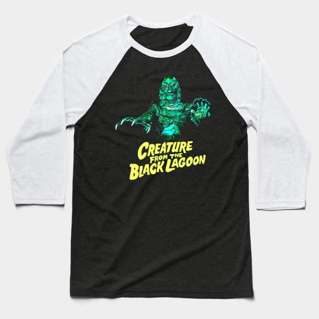 Creature from the Black Lagoon Baseball T-Shirt by Fred_art_61